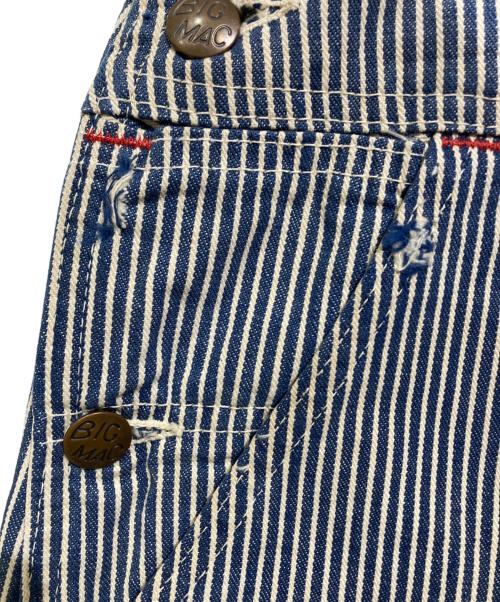 big mac（ビッグマック）big mac (ビッグマック) 70ｓ ヒッコリーオーバーオール ネイビー×ベージュ サイズ:不明の古着・服飾アイテム