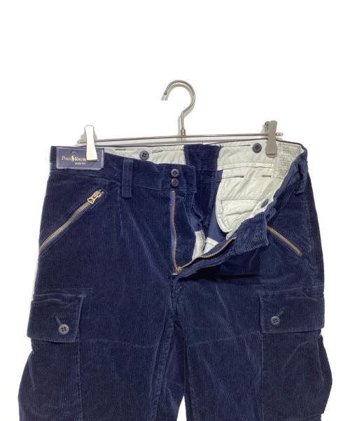 POLO RALPH LAUREN（ポロ・ラルフローレン）POLO RALPH LAUREN (ポロ・ラルフローレン) コーデュロイカーゴパンツ ネイビー サイズ:33の古着・服飾アイテム