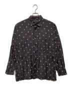 ISSEY MIYAKE MENイッセイミヤケメン）の古着「総柄シャツ」｜ブラック