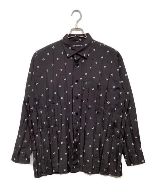 ISSEY MIYAKE MEN（イッセイミヤケメン）ISSEY MIYAKE MEN (イッセイミヤケメン) 総柄シャツ ブラック サイズ:2の古着・服飾アイテム