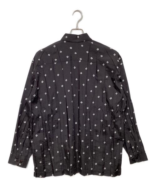 ISSEY MIYAKE MEN（イッセイミヤケメン）ISSEY MIYAKE MEN (イッセイミヤケメン) 総柄シャツ ブラック サイズ:2の古着・服飾アイテム
