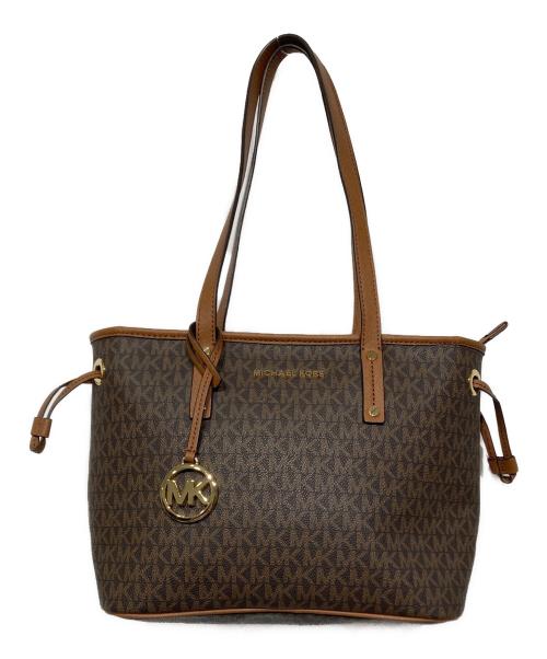 MICHAEL KORS（マイケル・コース）MICHAEL KORS (マイケル・コース) トートバッグ　35T9GTVT1V ブラウンの古着・服飾アイテム