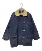 fayフェイ）の古着「ライナー付きファイヤーマンコート」｜ネイビー×ベージュ