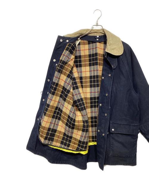 fay（フェイ）fay (フェイ) ライナー付きファイヤーマンコート ネイビー×ベージュ サイズ:Lの古着・服飾アイテム