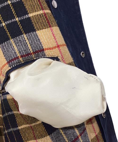 fay（フェイ）fay (フェイ) ライナー付きファイヤーマンコート ネイビー×ベージュ サイズ:Lの古着・服飾アイテム