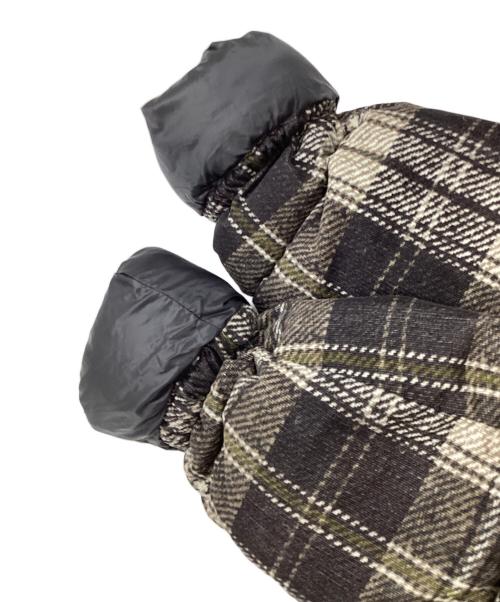 HERNO（ヘルノ）HERNO (ヘルノ) チェックダウンジャケット ブラック×ブラウン サイズ:48の古着・服飾アイテム