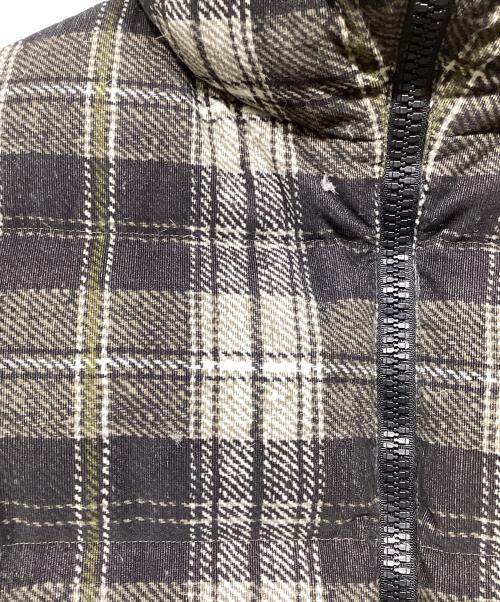 HERNO（ヘルノ）HERNO (ヘルノ) チェックダウンジャケット ブラック×ブラウン サイズ:48の古着・服飾アイテム