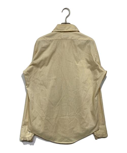 Lion of Troy（ライオン オブ トロイ）Lion of Troy (ライオン オブ トロイ) フリルシャツ イエロー サイズ:15 1/2 34の古着・服飾アイテム