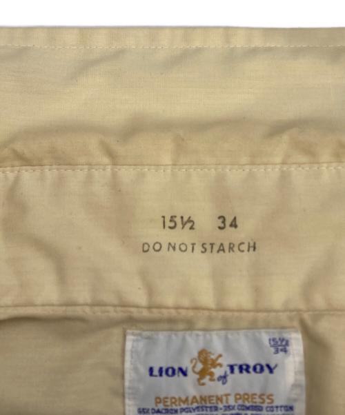 Lion of Troy（ライオン オブ トロイ）Lion of Troy (ライオン オブ トロイ) フリルシャツ イエロー サイズ:15 1/2 34の古着・服飾アイテム