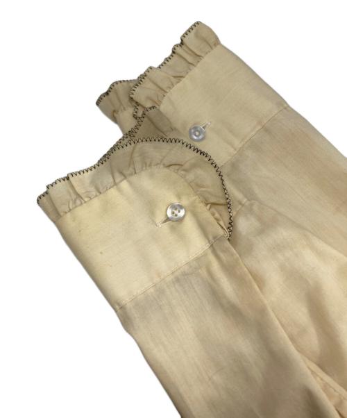 Lion of Troy（ライオン オブ トロイ）Lion of Troy (ライオン オブ トロイ) フリルシャツ イエロー サイズ:15 1/2 34の古着・服飾アイテム