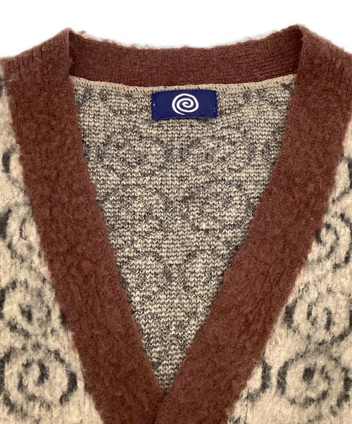 SOL soonerorlater（スーナーオアレイター）SOL soonerorlater (スーナーオアレイター) Shaggy Knit Cardigan ブラウン サイズ:記載なしの古着・服飾アイテム