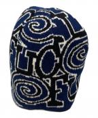 SOL soonerorlater×FUC Fackupclothesスーナーオアレイター×ファック・アップ・クローズ）の古着「GuruGuruビーニー」｜ネイビー×ブラック