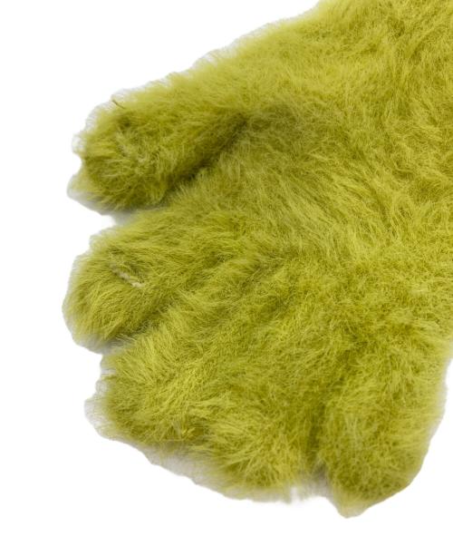 SOL soonerorlater（スーナーオアレイター）SOL soonerorlater (スーナーオアレイター) GuruGuru Hairy Gloves イエローの古着・服飾アイテム