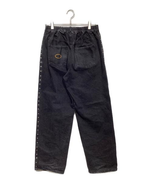 AFB（エーエフビー）AFB (エーエフビー) STRAIGHT STUDDED PANTS ブラック サイズ:Mの古着・服飾アイテム
