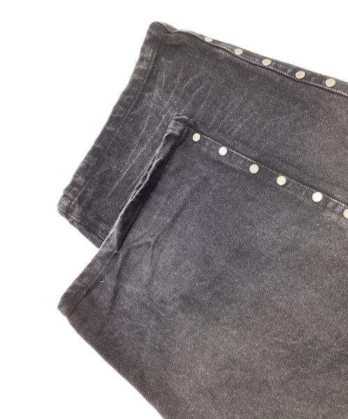 AFB（エーエフビー）AFB (エーエフビー) STRAIGHT STUDDED PANTS ブラック サイズ:Mの古着・服飾アイテム