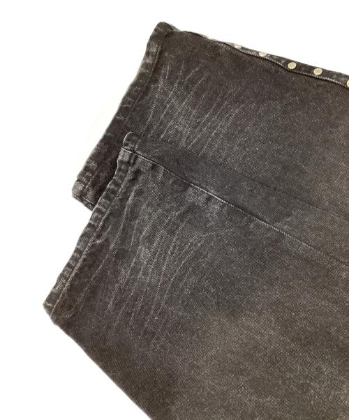 AFB（エーエフビー）AFB (エーエフビー) STRAIGHT STUDDED PANTS ブラック サイズ:Mの古着・服飾アイテム