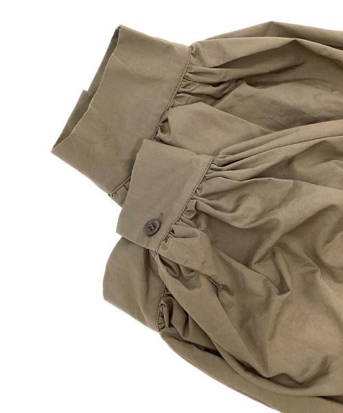 BEIGE（ベイジ）BEIGE (ベイジ) HYDRANGEA ギャザーワンピース ブラウン サイズ:2の古着・服飾アイテム