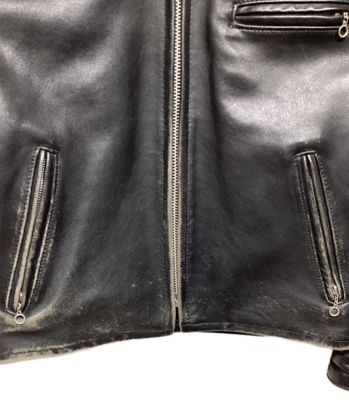 Schott（ショット）Schott (ショット) 642 ライナー付シングルライダースジャケット　1780305012 ブラック サイズ:40の古着・服飾アイテム