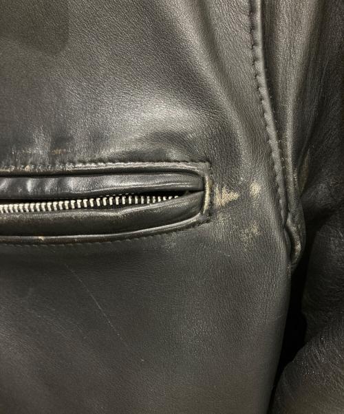 Schott（ショット）Schott (ショット) 642 ライナー付シングルライダースジャケット　1780305012 ブラック サイズ:40の古着・服飾アイテム