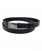 AURALEEオーラリー）の古着「SLIDE BUCKLE BELT」｜ブラック