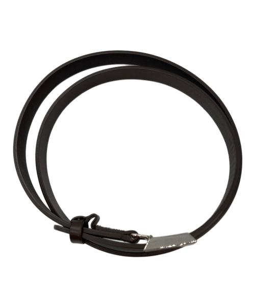 AURALEE（オーラリー）AURALEE (オーラリー) SLIDE BUCKLE BELT BROWN ブラウンの古着・服飾アイテム