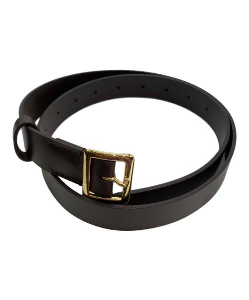 AURALEE（オーラリー）AURALEE (オーラリー) SQUARE BUCKLE BELT ブラウンの古着・服飾アイテム