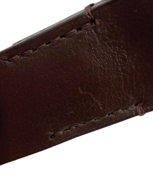 AURALEE（オーラリー）AURALEE (オーラリー) SQUARE BUCKLE BELT ブラウンの古着・服飾アイテム