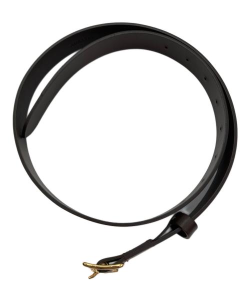 AURALEE（オーラリー）AURALEE (オーラリー) SQUARE BUCKLE BELT ブラウンの古着・服飾アイテム