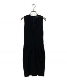 GUCCI（グッチ）の古着「レーヨンノースリーブワンピース」｜ブラック