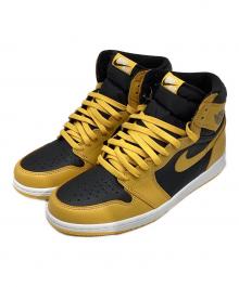NIKE（ナイキ）の古着「555088-701　AIR JORDAN 1 RETRO HIGH OG POLLEN 」｜イエロー×ブラック