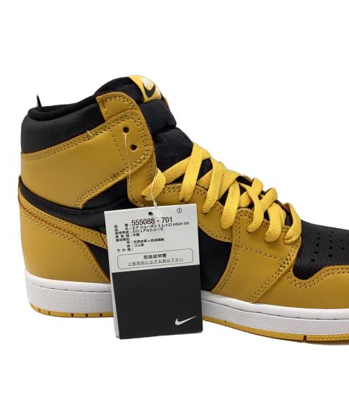 NIKE（ナイキ）NIKE (ナイキ) 555088-701　AIR JORDAN 1 RETRO HIGH OG POLLEN  イエロー×ブラック サイズ:US10 未使用品の古着・服飾アイテム