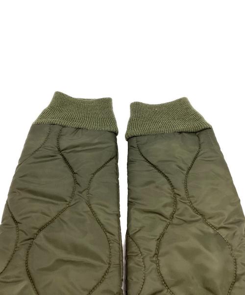 LAVENHAM（ラベンハム）LAVENHAM (ラベンハム) キルティングノーカラージャケット　LVH-15-A102 オリーブ サイズ:Sの古着・服飾アイテム