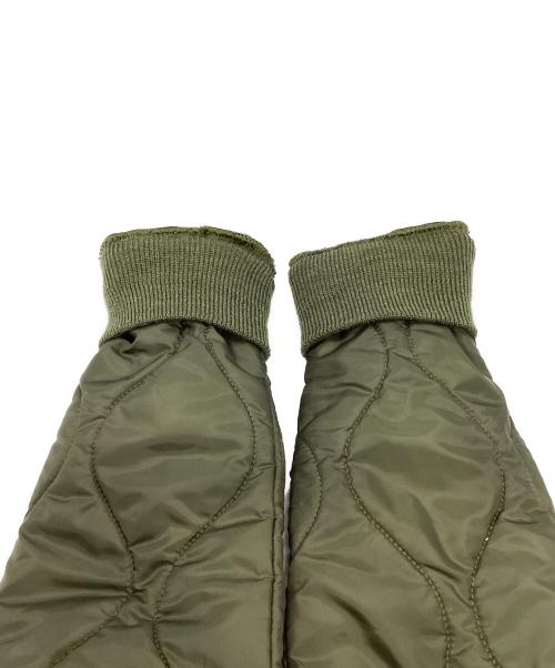 LAVENHAM（ラベンハム）LAVENHAM (ラベンハム) キルティングノーカラージャケット　LVH-15-A102 オリーブ サイズ:Sの古着・服飾アイテム