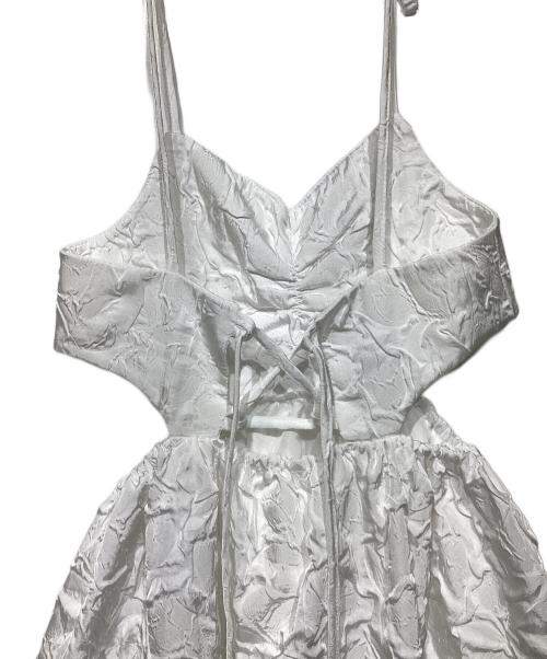 POPPY（ポピー）POPPY (ポピー) Balloon cami one-piece ホワイト サイズ:Lの古着・服飾アイテム