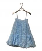 POPPYポピー）の古着「Tulle balloon tunic」｜スカイブルー