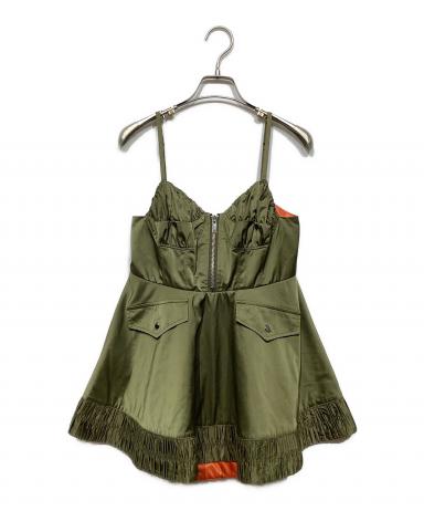 中古・古着通販】POPPY (ポピー) military flare tunic オリーブ