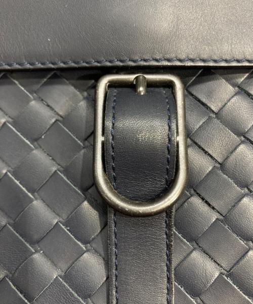 BOTTEGA VENETA（ボッテガベネタ）BOTTEGA VENETA (ボッテガベネタ) イントレチャート ショルダーバッグ ネイビーの古着・服飾アイテム