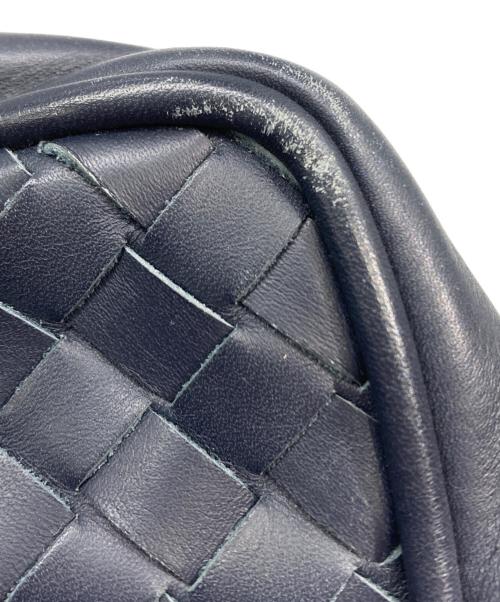 BOTTEGA VENETA（ボッテガベネタ）BOTTEGA VENETA (ボッテガベネタ) イントレチャート ショルダーバッグ ネイビーの古着・服飾アイテム
