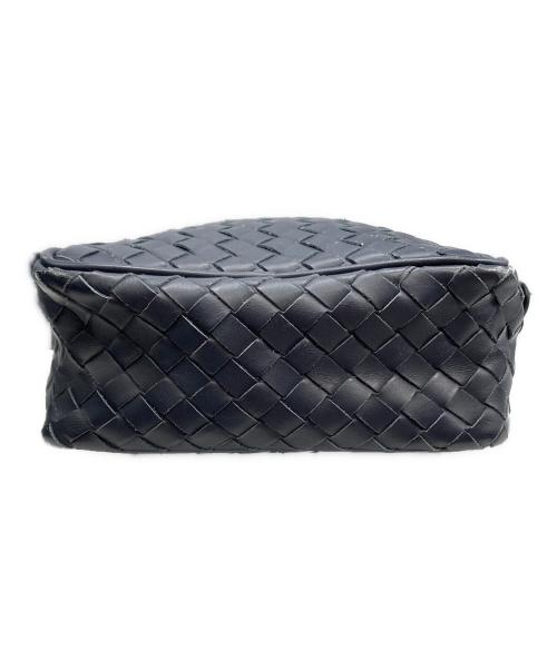 BOTTEGA VENETA（ボッテガベネタ）BOTTEGA VENETA (ボッテガベネタ) イントレチャート ショルダーバッグ ネイビーの古着・服飾アイテム