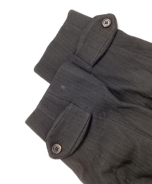 ANN DEMEULEMEESTER（アンドゥムルメステール）ANN DEMEULEMEESTER (アンドゥムルメステール) レーヨンウールトレンチコート ブラック サイズ:XXSの古着・服飾アイテム