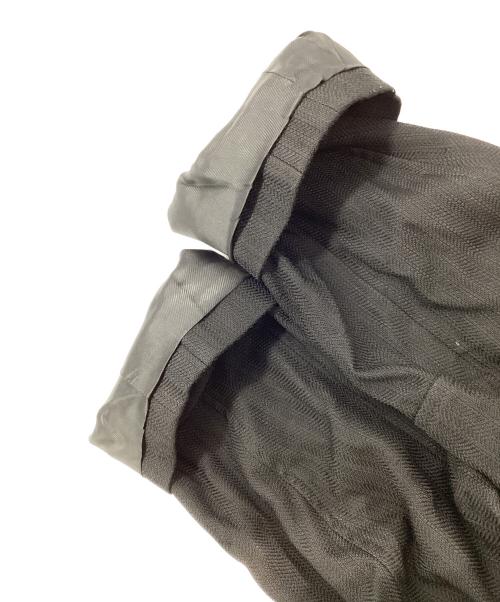 ANN DEMEULEMEESTER（アンドゥムルメステール）ANN DEMEULEMEESTER (アンドゥムルメステール) レーヨンウールトレンチコート ブラック サイズ:XXSの古着・服飾アイテム