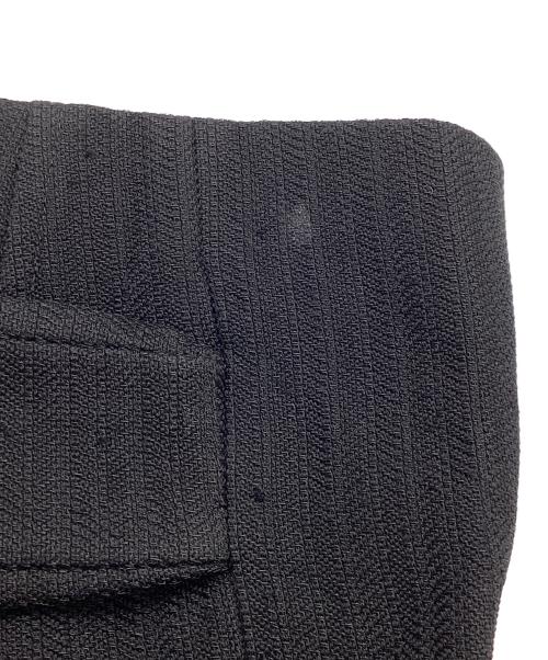 ANN DEMEULEMEESTER（アンドゥムルメステール）ANN DEMEULEMEESTER (アンドゥムルメステール) レーヨンウールトレンチコート ブラック サイズ:XXSの古着・服飾アイテム