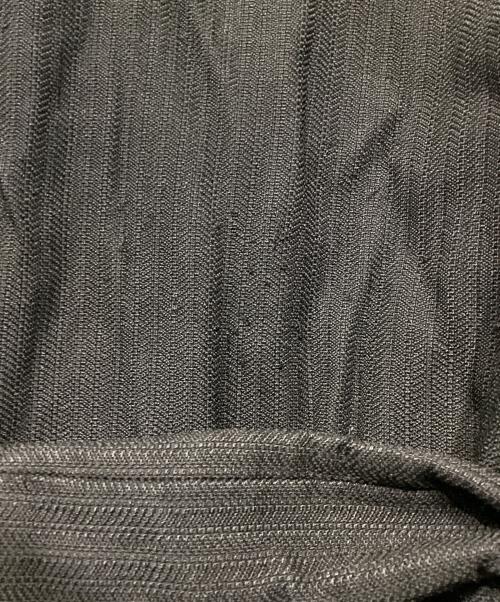 ANN DEMEULEMEESTER（アンドゥムルメステール）ANN DEMEULEMEESTER (アンドゥムルメステール) レーヨンウールトレンチコート ブラック サイズ:XXSの古着・服飾アイテム