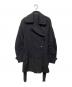 ANN DEMEULEMEESTER（アンドゥムルメステール）の古着「レーヨンウールトレンチコート」｜ブラック