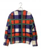 Coohemコーヘン）の古着「OVER-PRINTED CHECK KNIT」｜マルチカラー