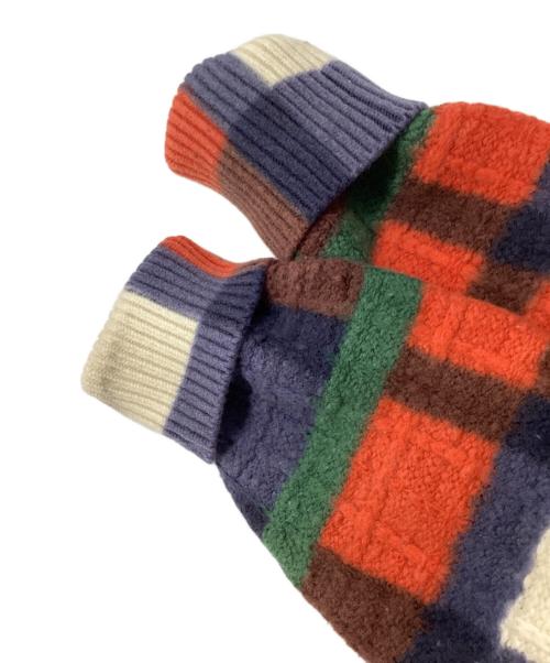 Coohem（コーヘン）Coohem (コーヘン) OVER-PRINTED CHECK KNIT マルチカラー サイズ:Mの古着・服飾アイテム