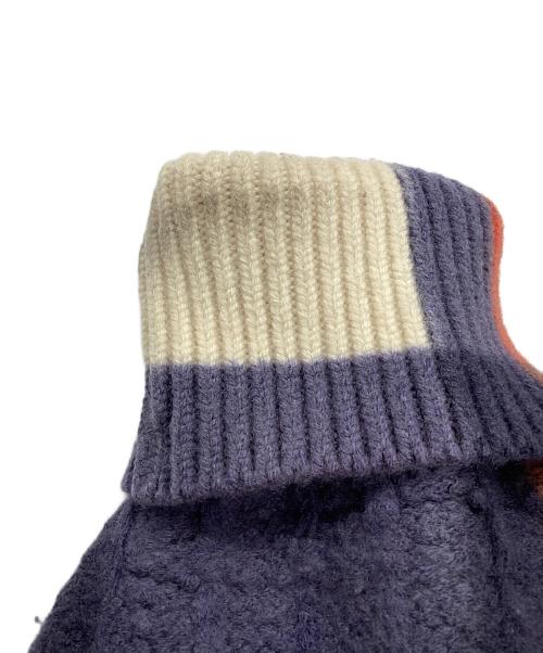 Coohem（コーヘン）Coohem (コーヘン) OVER-PRINTED CHECK KNIT マルチカラー サイズ:Mの古着・服飾アイテム