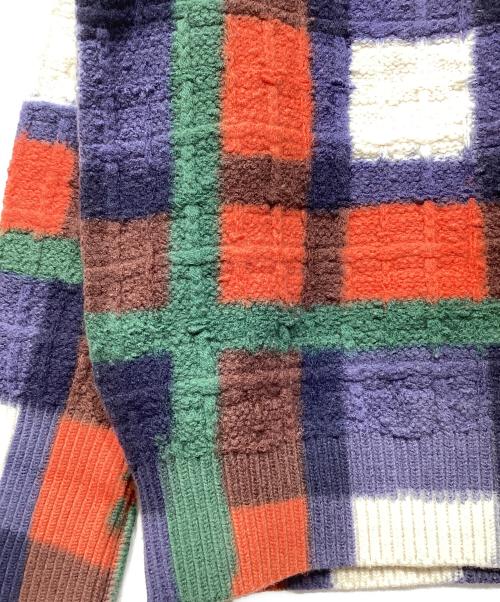 Coohem（コーヘン）Coohem (コーヘン) OVER-PRINTED CHECK KNIT マルチカラー サイズ:Mの古着・服飾アイテム