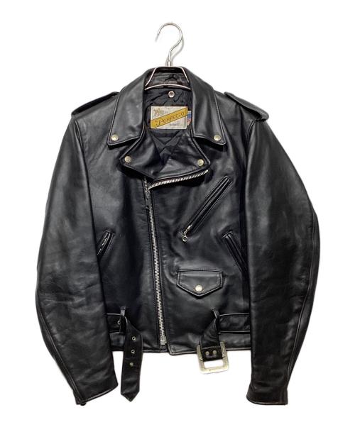 PERFECTO by Schott（パーフェクト バイ ショット）PERFECTO by Schott (パーフェクト バイ ショット) 裏キルティングライダースジャケット ブラック サイズ:36の古着・服飾アイテム