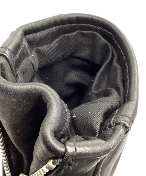 PERFECTO by Schott（パーフェクト バイ ショット）PERFECTO by Schott (パーフェクト バイ ショット) 裏キルティングライダースジャケット ブラック サイズ:36の古着・服飾アイテム